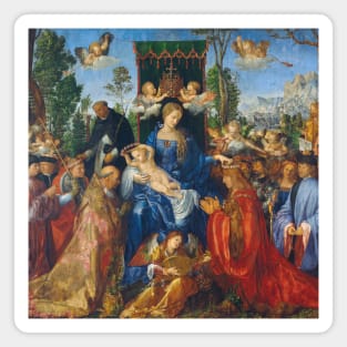 Feast of Rose Garlands by Albrecht Durer Magnet